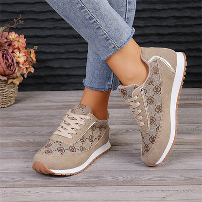 Floral Print Sneakers - Lightweight
