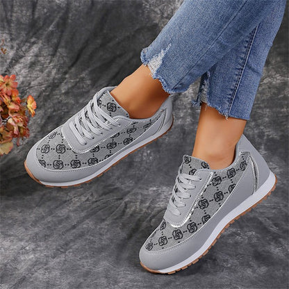 Floral Print Sneakers - Lightweight