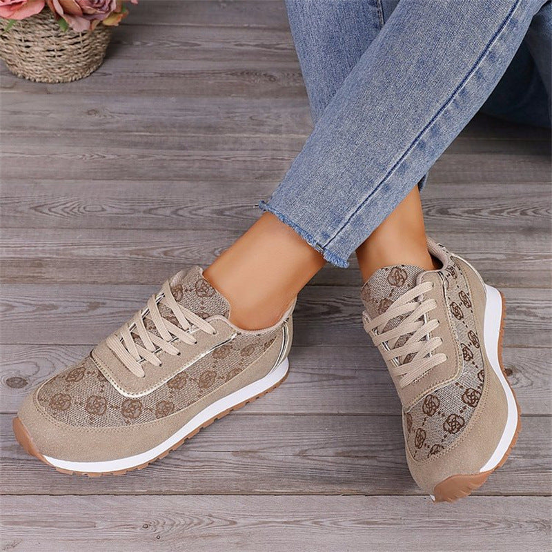 Floral Print Sneakers - Lightweight