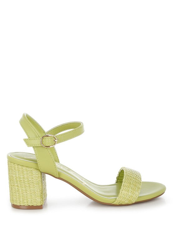 Buckle Block Heels