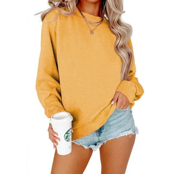 Crew Neck Hoodie - Long Sleeve
