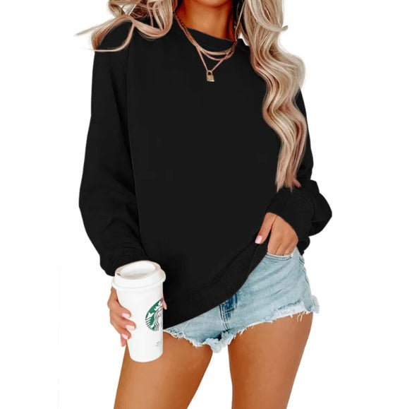 Crew Neck Hoodie - Long Sleeve