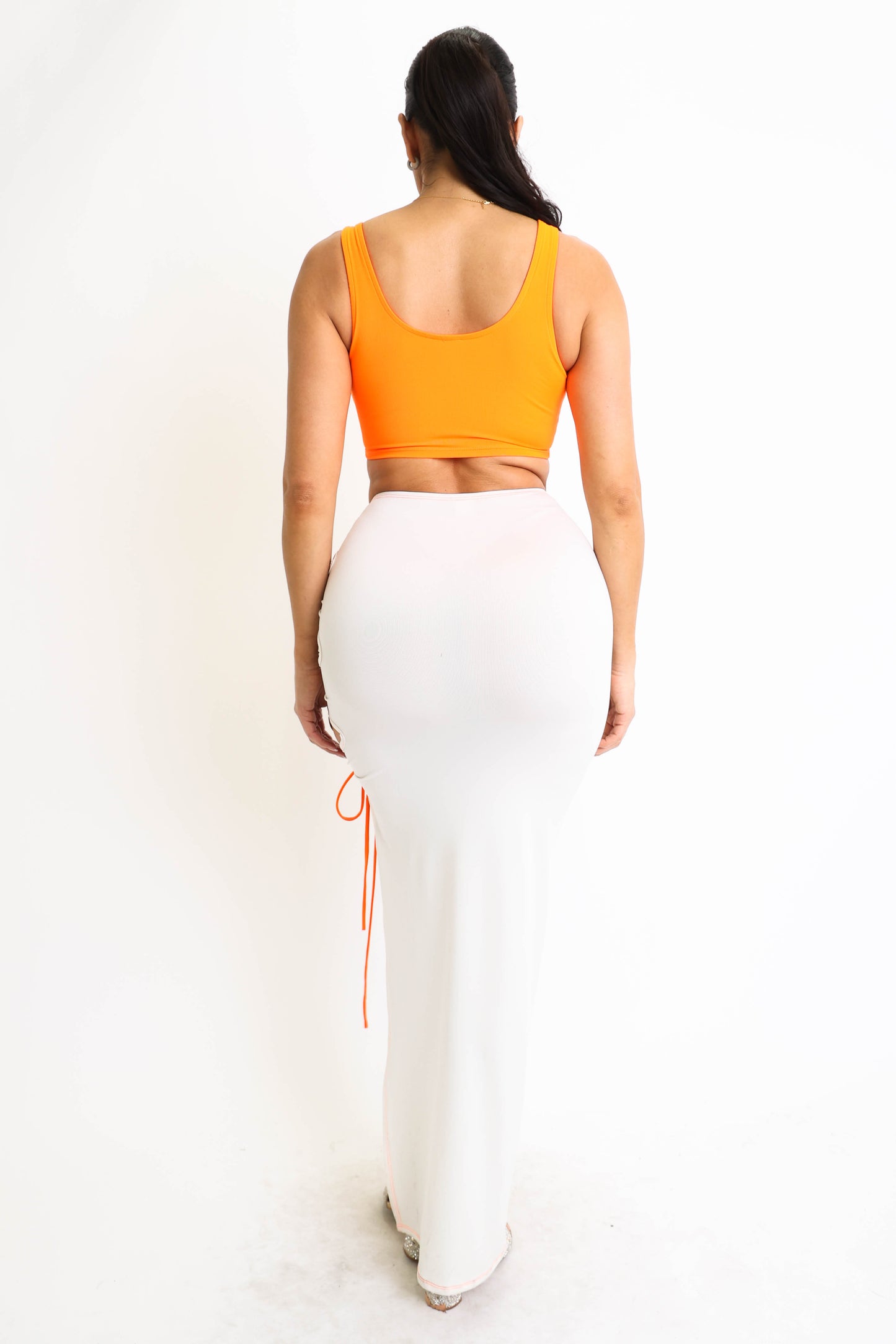 Lace up Top &  Skirt 2 Pc.