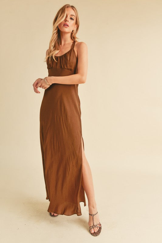 Ruched Side Slit