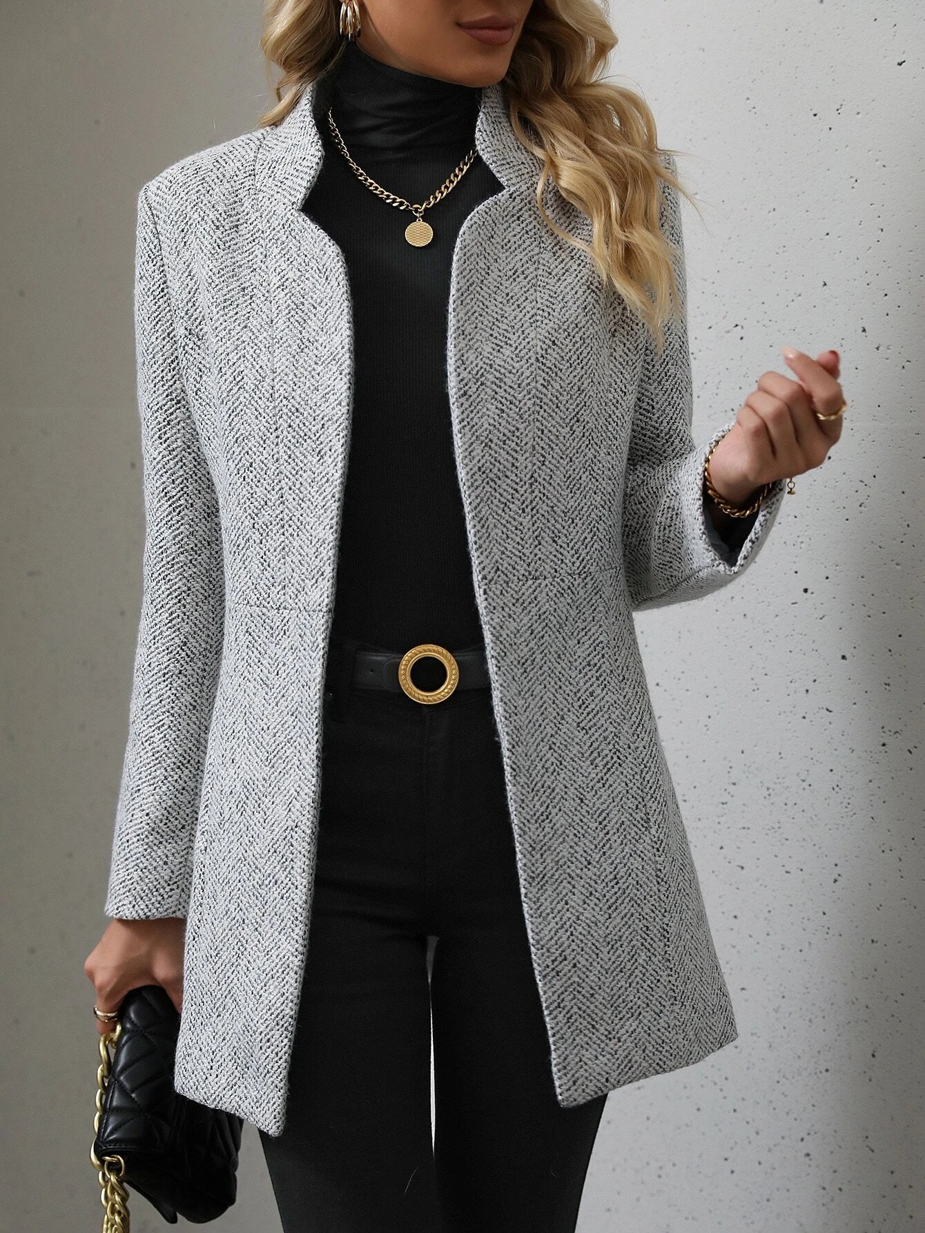 Front Overcoat Fall Winter Cloth for Women